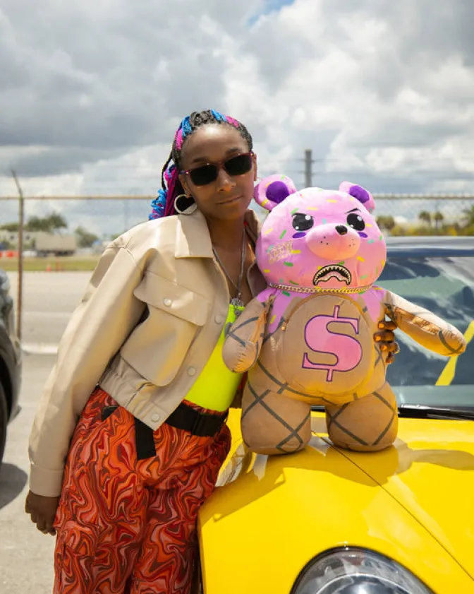 I SCREAM MONEYBEAR TEDDYBEAR BACKPACK