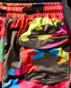 KIDS CAMOBURST SWIM TRUNKS