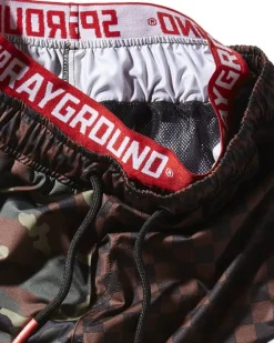 KIDS CHECKS u0026 CAMO SWIM TRUNKS