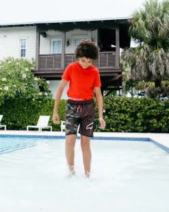 KIDS CHECKS u0026 CAMO SWIM TRUNKS
