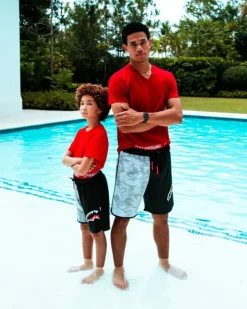 KIDS DAMAGE CONTROL SWIM TRUNKS