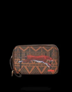 LEOPARDS IN PARIS TOILETRY AKA MONEY BAG