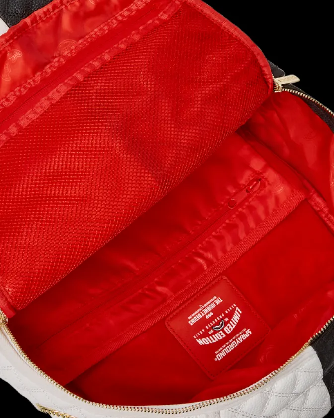 LEVELED UP SPLIT QUILT SHARK BACKPACK (DLXV)