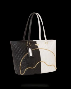 LEVELED UP SPLIT QUILT SHARK TOTE