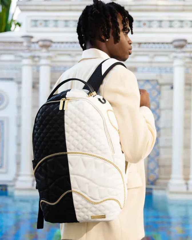 LEVELED UP SPLIT QUILT SHARK BACKPACK (DLXV)