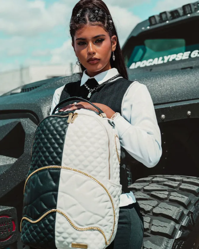 LEVELED UP SPLIT QUILT SHARK BACKPACK (DLXV)