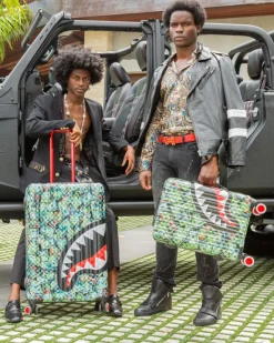 MAMA I MADE IT SHARKITECTURE HARDSHELL FULL-SIZE LUGGAGE