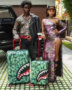 MAMA I MADE IT SHARKITECTURE HARDSHELL FULL-SIZE LUGGAGE