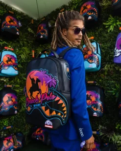 MIAMI BEACH POLO COLLAB BACKPACK (DLXV-BLACK)