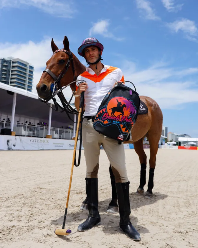 MIAMI BEACH POLO COLLAB BACKPACK (DLXV-BLACK)
