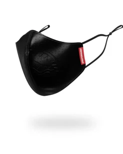MIDNIGHT SHARK VEGAN LEATHER FACEMASK