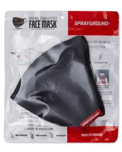 MIDNIGHT SHARK VEGAN LEATHER FACEMASK