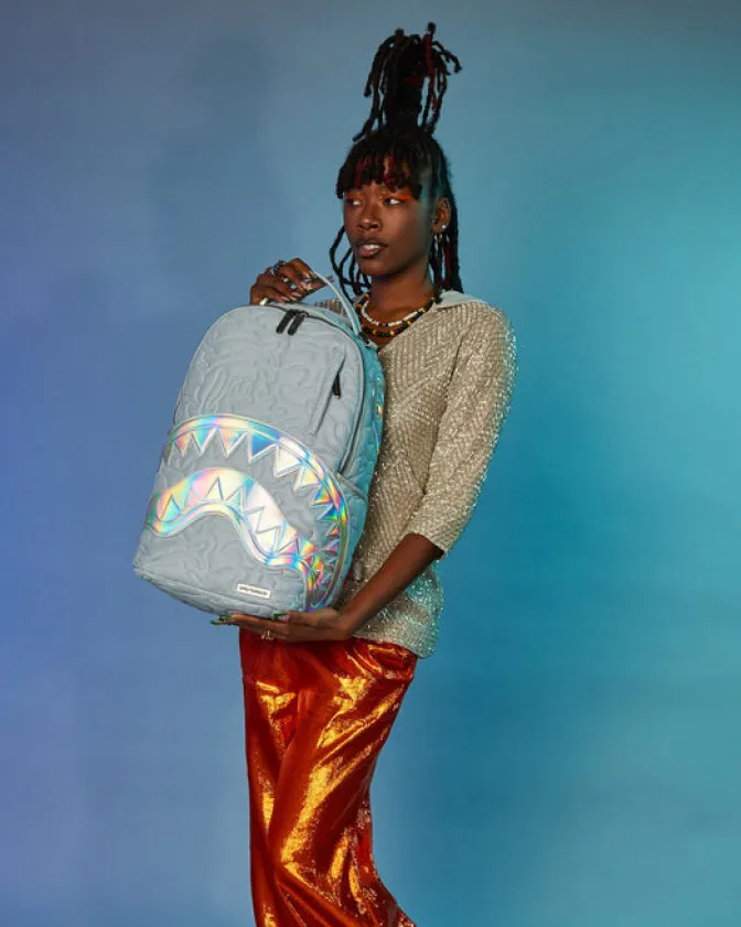 MIRASHAKU IRIDESCENT QUILT BACKPACK