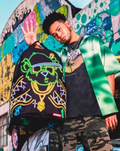 MONEY BEAR CITY LIGHTS BACKPACK