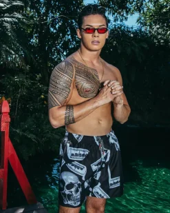 MONEY NIGHT SHOTO SWIM TRUNKS