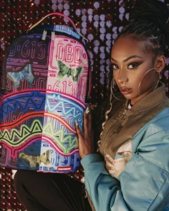 NEON BUTTERFLY BACKPACK