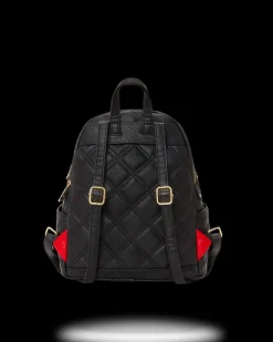 NOIR QUILT GOLD CHAIN SHARK SAVAGE BACKPACK