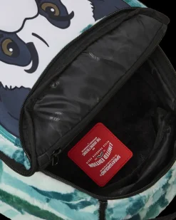PANDA COZY VELOUR FUR BACKPACK