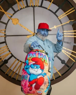 PAPA SMURF ON THE RUN BACKPACK