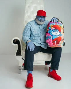 PAPA SMURF ON THE RUN BACKPACK