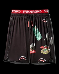 PATCH ALL-IN CORTO SWIM TRUNKS (BLACK)