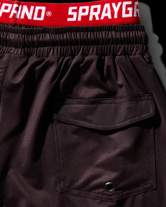 PATCH ALL-IN CORTO SWIM TRUNKS (BLACK)