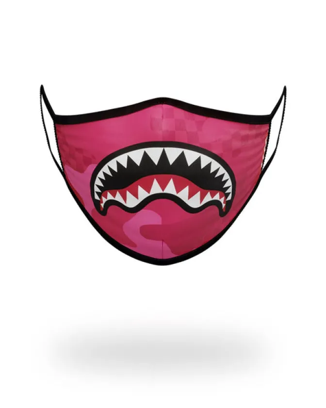 PINK ANIME SHARK FORM-FITTING MASK