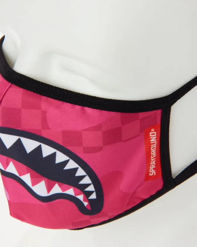 PINK ANIME SHARK FORM-FITTING MASK