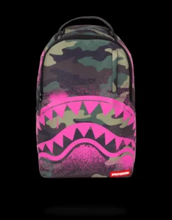 PINK STENCIL SHARK CAMO