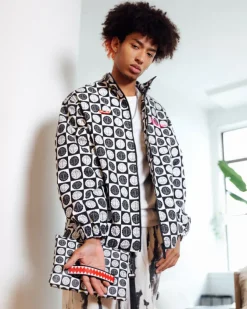 POODLE CHECK RON ENGLISH COLLAB POUCHETTE
