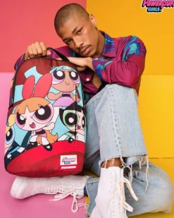 POWERPUFF GIRLS NEVER BACK DOWN BACKPACK