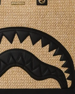 RAFFIA PALM TOTE
