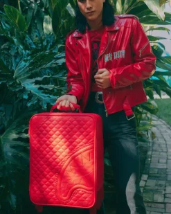 RED RIVIERA JETSETTER CARRY-ON LUGGAGE