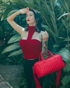 RED RIVIERA MINI DUFFLE