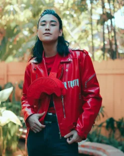 RED RIVIERA SHARKMOUTH CROSSBODY