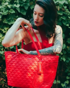 RED RIVIERA TOTE