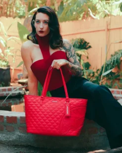 RED RIVIERA TOTE