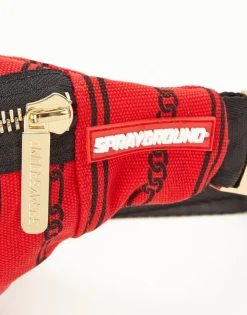 REVERSE SHARKS IN PARIS CROSSBODY (RED)