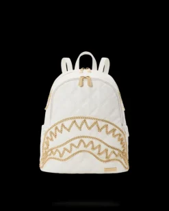 RIVIERA LE BLANC GOLD CHAIN SHARK SAVAGE BACKPACK