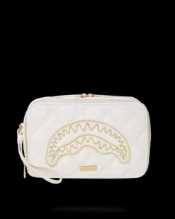RIVIERA LE BLANC GOLD CHAIN SHARK TOILETRY BAG