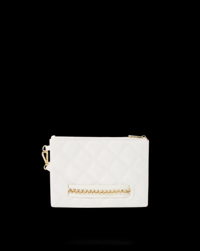 RIVIERA LE BLANC GOLD CHAIN SHARK CROSSOVER CLUTCH