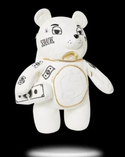 RIVIERA LE BLANC GOLD CHAIN MONEYBEAR TEDDYBEAR BACKPACK