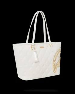 RIVIERA LE BLANC GOLD CHAIN SHARK TOTE