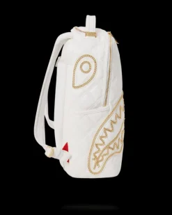RIVIERA LE BLANC GOLD CHAIN SHARK BACKPACK (DLXV)