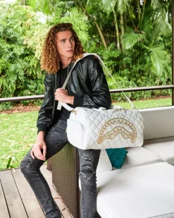 RIVIERA LE BLANC GOLD CHAIN SHARK DUFFLE