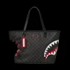 SHARK BITE SHARKS IN PARIS GRAY TOTE