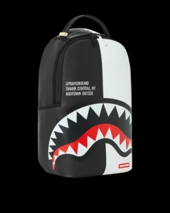 SHARK CENTRAL SPLIT BACKPACK BLK/WHT (DLXV)