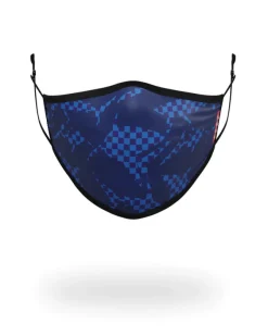 SHARK CHECK (BLUE) FACE MASK