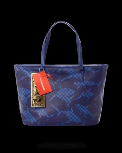 SHARK CHECK (BLUE) TOTE