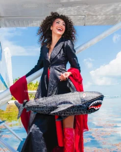 SHARKFINITY STEALTH PILOT SHARK SHAPE DUFFLE